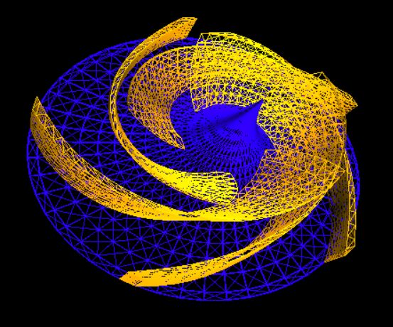 Modélisation 3D d'une roue de pompe centrifuge